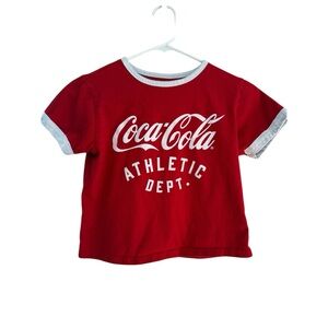 Coca Cola Kids Red Athletic Dept. Short Sleeve Tee (size medium)